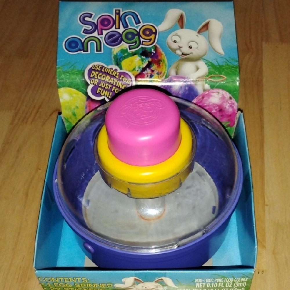 Pink and Blue Holiday Decor Spinning Top